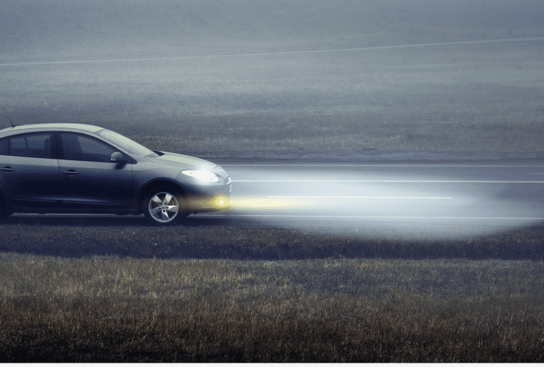 testing car lights